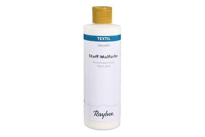 Rayher, Stoff-Malfarbe, weiss, Flasche 236ml, 