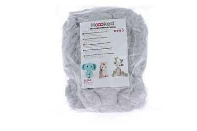 Hoooked, Hoooked Füllmaterial, Wolke, Hoooked Füllmaterial Wolke Hellgrau | 250 g