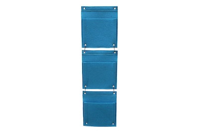Vegtrug, Wand-Pflanzbeutel 3er Set, Vegtrug Wand-Pflanzbeutel Blau | 25 × 97 cm | 3 Stück