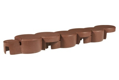 undefined, BIO Rasenkantenstein-Set TERRA, Colibri BIO Rasenkantenset Terrakotta | 16 × 10 cm | 12 Stück