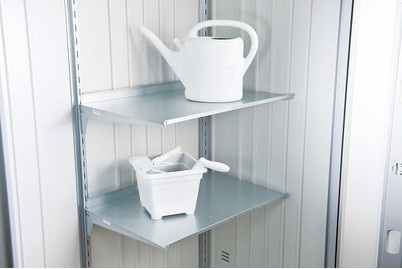 Biohort, Biohort Regalboden-set für Gerätehäuser, Biohort Regalboden-Set Silber | 4 Stück