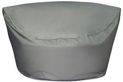 Beliani, Regenschutz für Sonneninsel SYLT 165 x 1, Beliani - Regenschutzhülle aus PVC CHUVA, One Size, Taubengrau