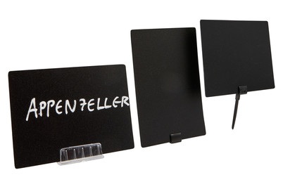 Securit, Securit Minikreidetafel A7 Set ? 20, Securit Tisch-Kreidetafel, TAG, schwarz, 10.5cm x 7.4cm x 0.1cm, TAG-A7-WT