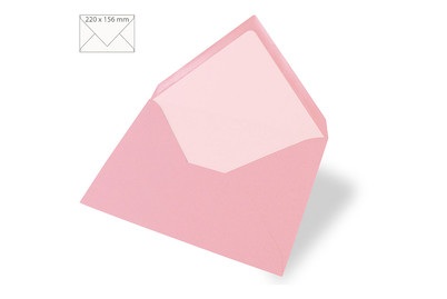 Rayher, Kuvert C6, uni, FSC Mix Credit, rosé, 15, 