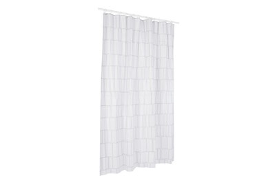 Spirella, SPIRELLA Duschvorhang PEVA, Spirella Duschvorhang Construct Black | 180 × 200 cm