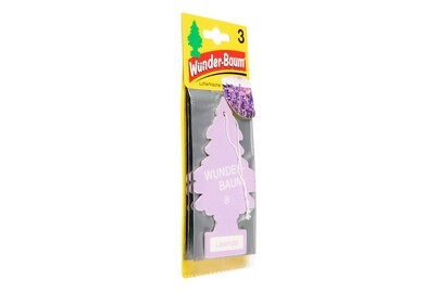 WUNDERBAUM, WUNDERBAUM Autoduft 3er Pack, Wunder-Baum Lufterfrischer Lavendel | 3 Stück