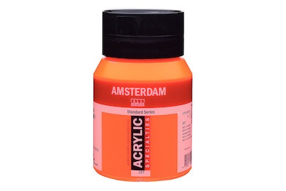Amsterdam, AMSTERDAM ACRYL 500ML REFLEXORANGE, Talens Acrylfarbe Amsterdam, reflexorange, 17722572, (500ml)
