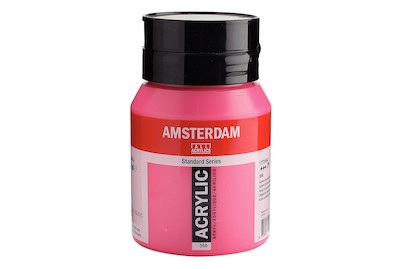 Amsterdam, AMSTERDAM ACRYL 500ML CHINACRI.ROSA, Talens Acrylfarbe Amsterdam, chinacridonrosa, 17723662, (500ml)