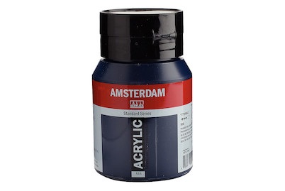 Amsterdam, AMSTERDAM ACRYL 500ML PREUSS.BLAU PH, Talens Acrylfarbe Amsterdam, preussischblau photo, 17725662, (500ml)