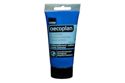 Oecoplan, Oecoplan Acrylfarbe seidenglänz. Blau, Oecoplan Acrylfarbe Seidenglanz Blau | 75 ml