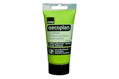 Oecoplan, Oecoplan Acrylfarbe seidenglänz. H'grün, Oecoplan Acrylfarbe Seidenglanz Hellgrün | 75 ml