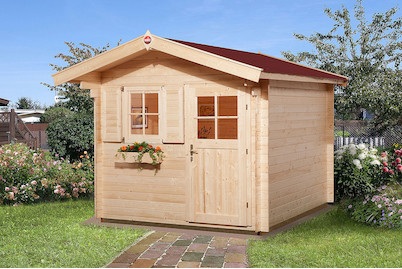 Weka, Weka Gartenhaus Premium28 FT, 250x250, V, Weka Gartenhaus Premium 28 Natur | 2.5 × 2.5 m
