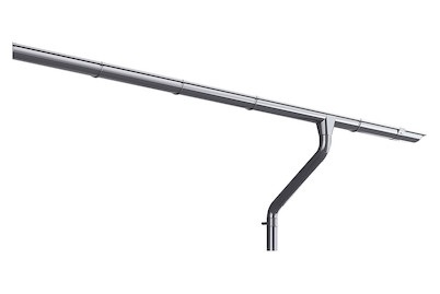 Weka, Weka Dachrinnenset 1 x 6,5 m verzinkt, Weka Dachrinnenset Verzinkt | 650 cm
