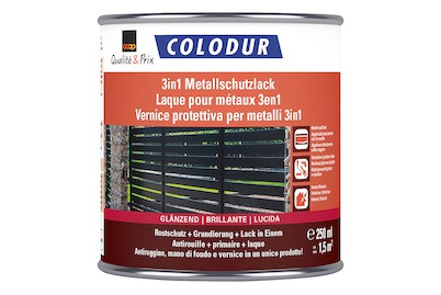 Colodur, Colodur 3in1 Metallsch gl d.gra 0,25L, 