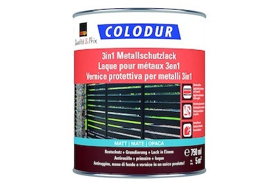 Colodur, Colodur 3in1 Metallsch m dunkgr 0,75L, 