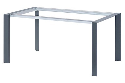 Home&More, Home and More Tischsystem Stettin Untergestell 150 x 90, Graphit, 