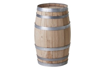 Temesso, Deko-Fass aus Kastanienholz Ø36CM, 