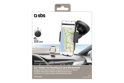 SBS, SBS Halterung mit Saugnapf, SBS, Auto, Universalhalterung für Autos für Smartphone bis zu 6