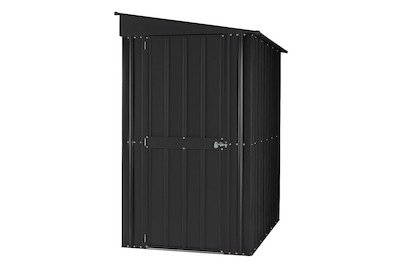 Globel, Globel Metall-Schuppen 4x6, Globel Metall-Schuppen Anthrazit | 2 × 1.1 × 2 m
