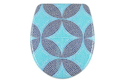 Diaqua, Diaqua WC-Sitz Nice Slow Down Mosaik, Diaqua WC-Sitz Nice Slow Down Mosaik | 38 × 46 cm