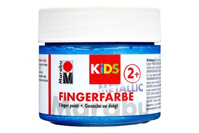 MARABU Kids Fingerfarbe Metallic Blau