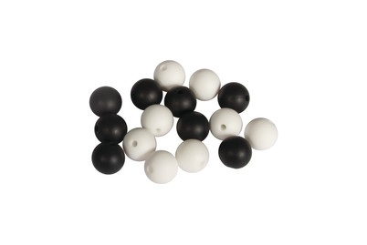 Silikonperlen, 12mm ø, SB-Btl 16Stück