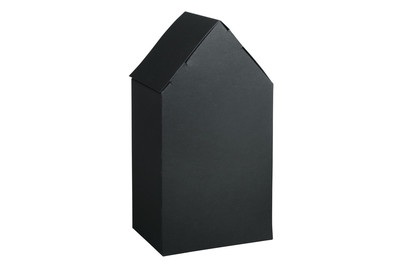 Rayher, Faltschachtel Haus, 10x7,5x20cm, Set 3Stück, Rayher Faltschachtel Haus Schwarz | 10 × 7.5 × 20 cm | 3 Stück