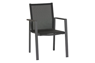 Home&More, Stapelstuhl Stettin anthrazit, Home and More Stapelstuhl Stettin Anthrazit | 83 × 57 × 60