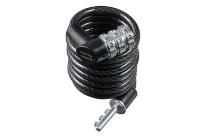 ABUS, Abus ABUS 3506K/120 BK Kabelschloss, Abus Spiralkabelschloss 3506C | 120 cm