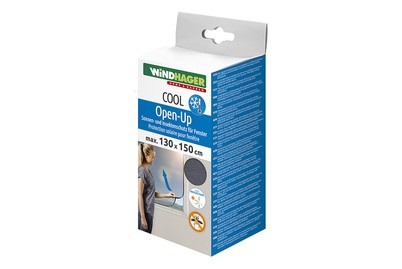Windhager, Fliegengitter mit Sonnenschutz Open and Close COOL, Windhager Cool Sonnenschutz und Fliegengitter Open-UP | 150 × 130 cm