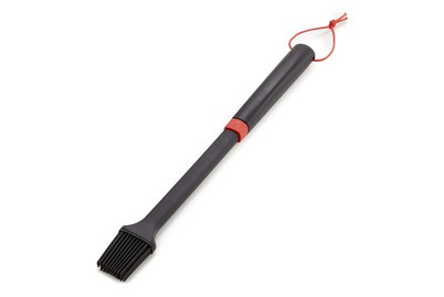 Weber, weber - Grillpinsel - 40.6 x 4.3 x 2.5 cm, Weber Pinsel mit Silikonborsten schwarz ? Weber Grillzange/Grillbesteck
