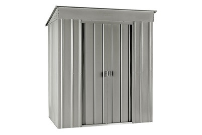 Globel, Globel Metall-Geräteschrank 6x3 silber, Globel Metall-Geräteschrank 6x3 silber Gartenhaus