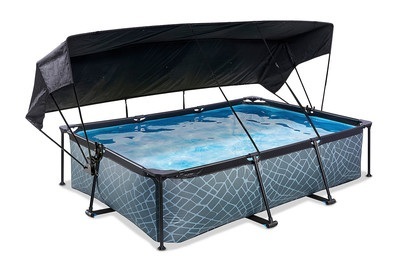 Exit, Exit Frame Pool 300x200x65cm, Grau, 