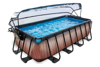 Exit, Exit Frame Pool 4x2x1m, Holzoptik, 