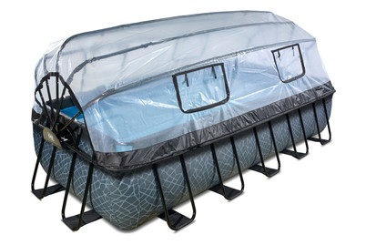 Exit, Exit Frame Pool 5.4x2.5x1m, grau, 