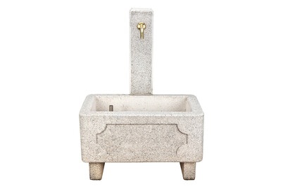 Nouvel, Brunnen Siena II, weiss-grau, Nouvel Brunnen Siena II Weiss-Grau | 110.5 × 50 × 80 cm