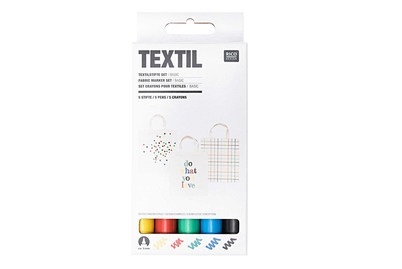 RICO Design, Textilstifte Set, Basic, Rico Design Textilstifte Set Basic