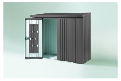 Biohort, Biohort Türpaket zu Kaminholzregal Wood Stock230, Biohort Türpaket für WoodStock 230 Quarzgrau