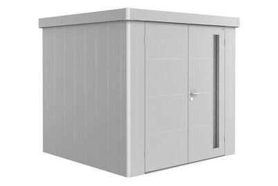 Biohort, Biohort Gerätehaus Neo 2B Doppeltüre, Biohort Gerätehaus Neo 2B Doppeltüre Silber