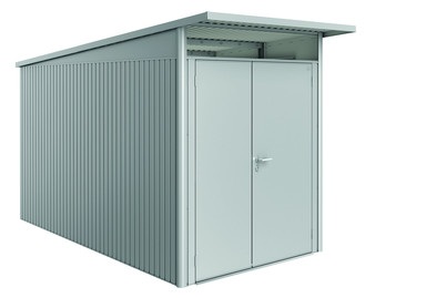 Biohort, Biohort Gerätehaus AvantGarde A4, Doppeltüre, Biohort - Gerätehaus AVANTGARDE GR. A4 - silber - Metall - 380/180/222 cm