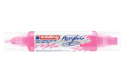 edding, edding Acrylmarker 5400, neonpink, Edding Acrylmarker 5400, double liner, neonpink, 5400-069