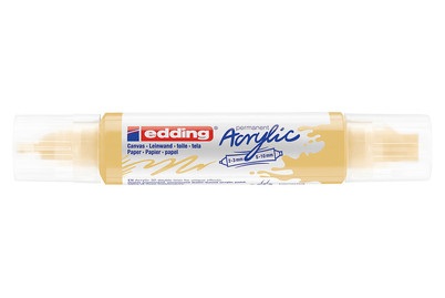 edding, edding Acrylmarker 5400, pastellgelb, Edding Acrylmarker 5400, double liner, pastellgelb sdm, 5400-915