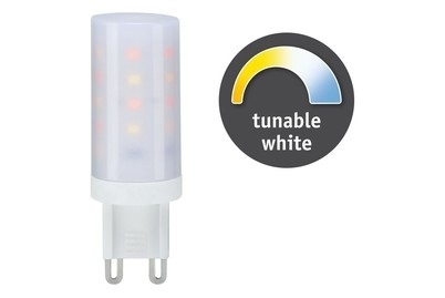 Paulmann, LED Stiftsockel 1x4W G9 Warmweiss - Tageslichtweiss TunableWhite, Paulmann 28820 LED EEK G (A - G) G9 4 W Gold (Ø x H) 18 mm x 55 mm 1 St.