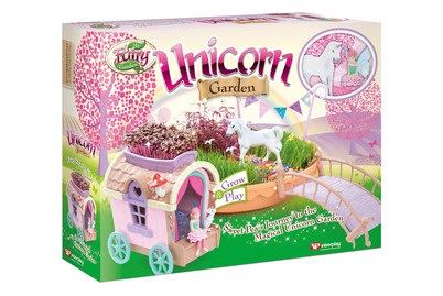 Markenlos, MY FAIRY GARDEN Magischer Einhorngarten mit Feen-Wagen, 