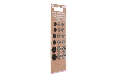 GLOREX, GLOREX Metall-Druckknöpfe, Glorex Metall-Druckknöpfe | ? 8-15 mm | 18 Stück