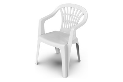 Markenlos, Monoblockstapelstuhl Lyra, Monoblockstapelstuhl Lyra Weiss | 56 × 54 × 80 cm