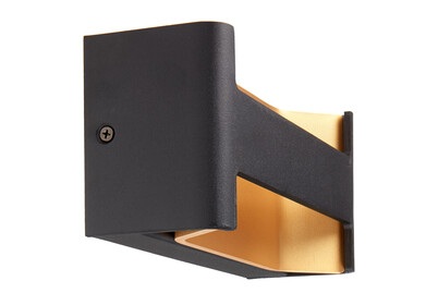 Eglo, LED-Wandlampe Feloniche in Schwarz/Gold, LED-Wandlampe Feloniche in Schwarz/Gold