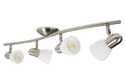 Eglo, Deckenleuchte Dake, 4-flammig, Spotlampe Dakar Nickel Matt | 4 × 40 W