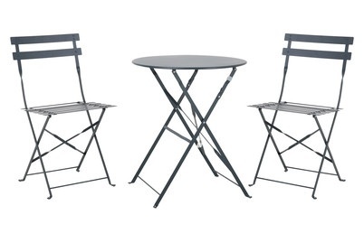MOOD, Mood Balkon-set Positano Anthrazit, Home and More Balkon-Set Positano Anthrazit | ? 60 cm
