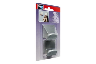 NoName, Klebehaken Quadrat. Inofix, Inofix Klebehaken Quadrat Stainless Steel | 4 cm